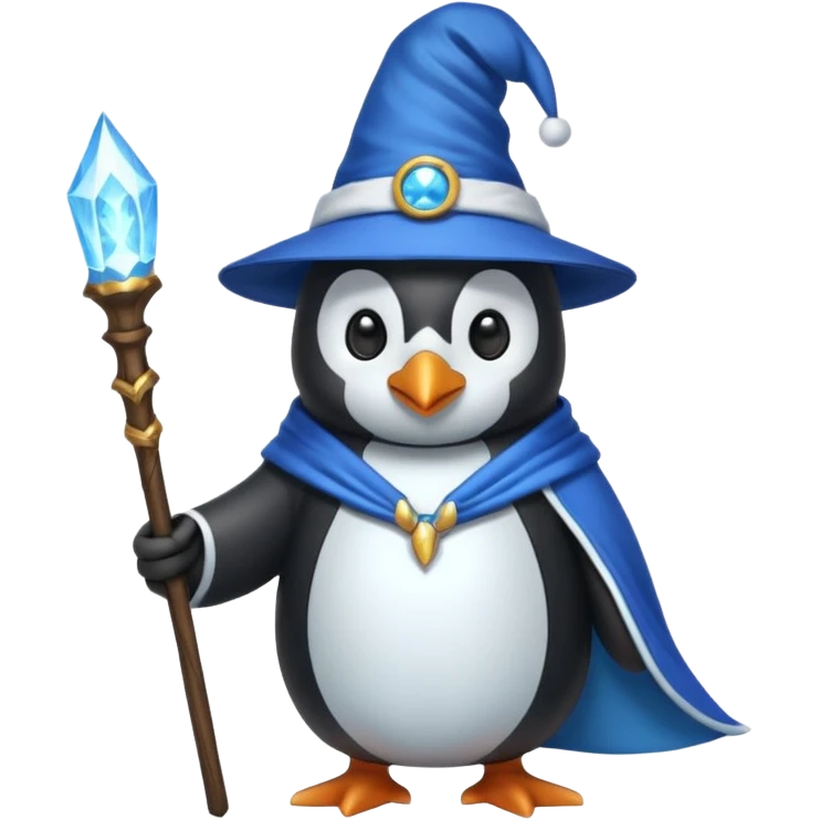 Penguin Wizard emoji