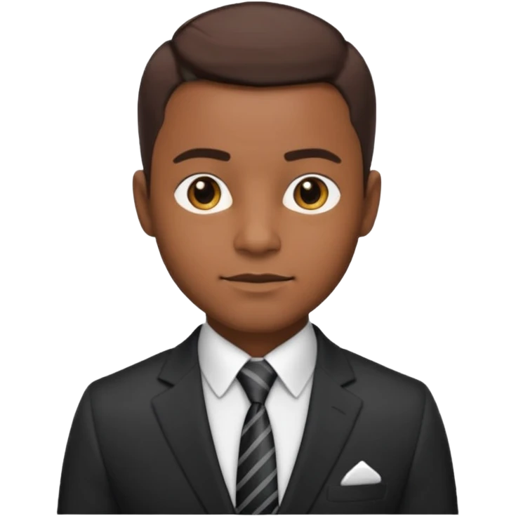 cool professional black male emoji