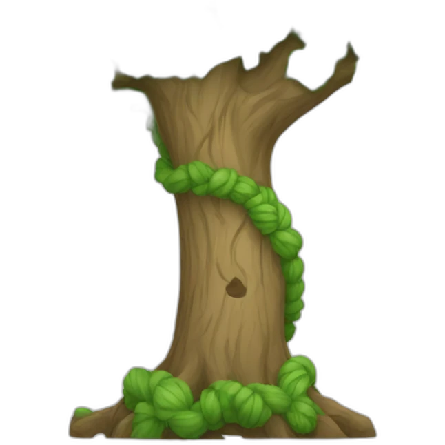 Corde et arbre emoji