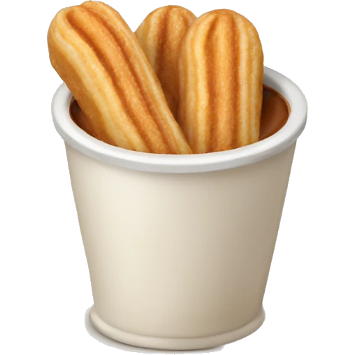 Filled cream churro emoji
