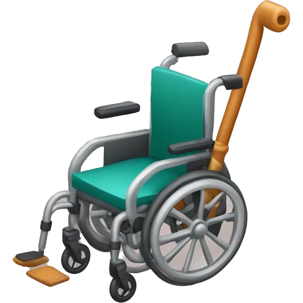 Wheelchair licorice cane emoji