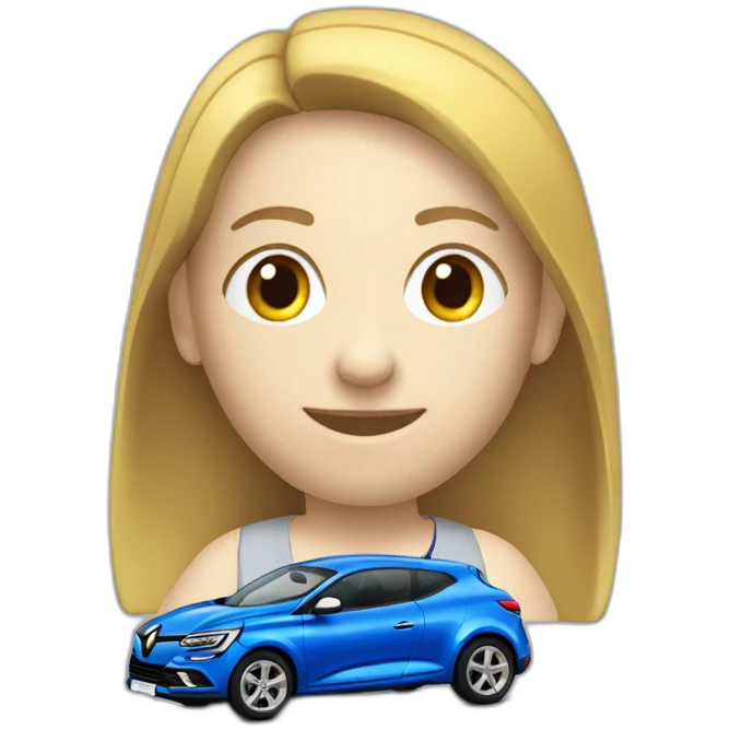 blue renault megane three emoji