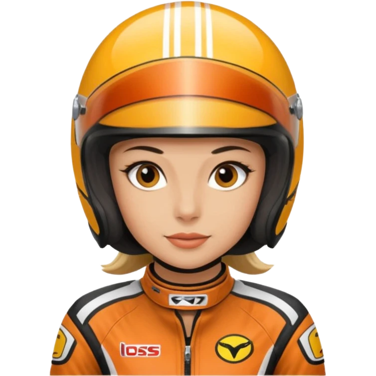 female motorcycle racer emoji