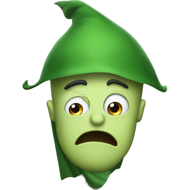 Booger with a cape emoji