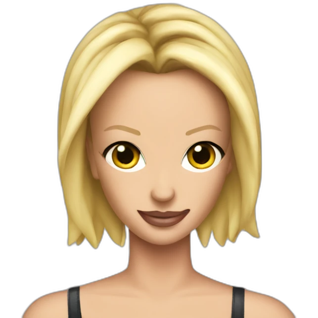 Britney Spears whit two knives emoji