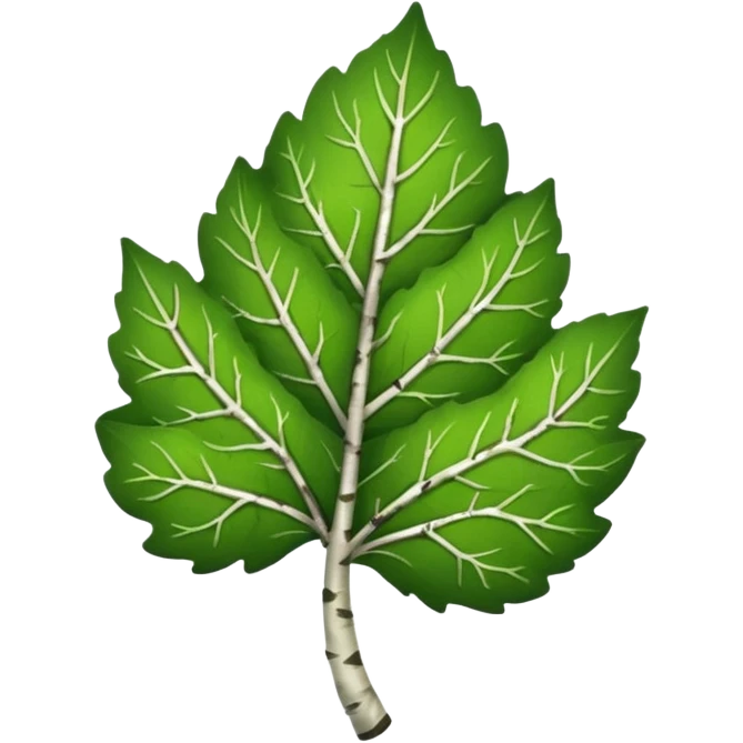 birch leaf  emoji