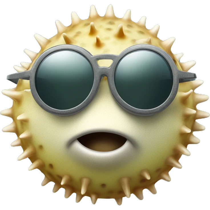 pufferfish with sunglasses emoji