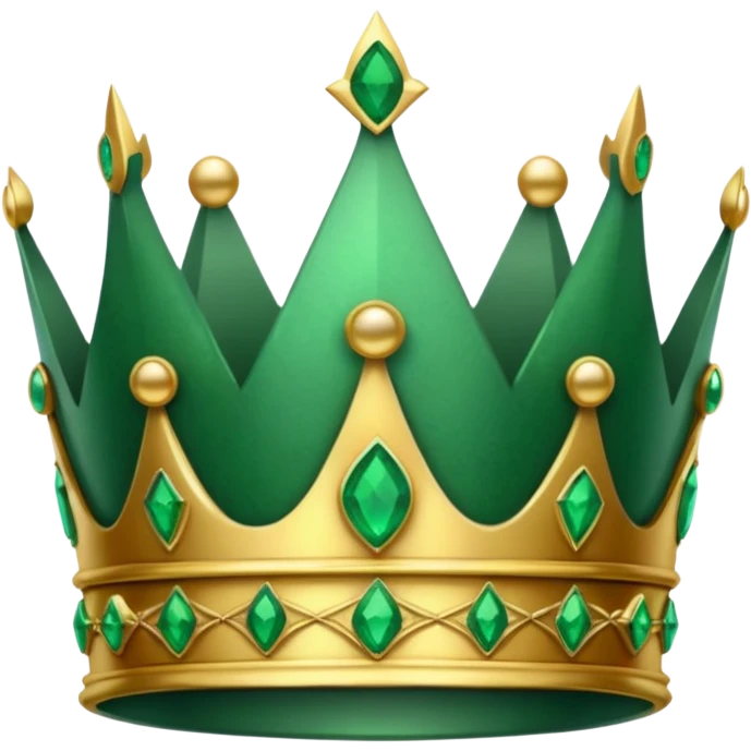 crown made of emerald emoji