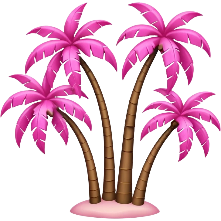 palmeras rosa emoji
