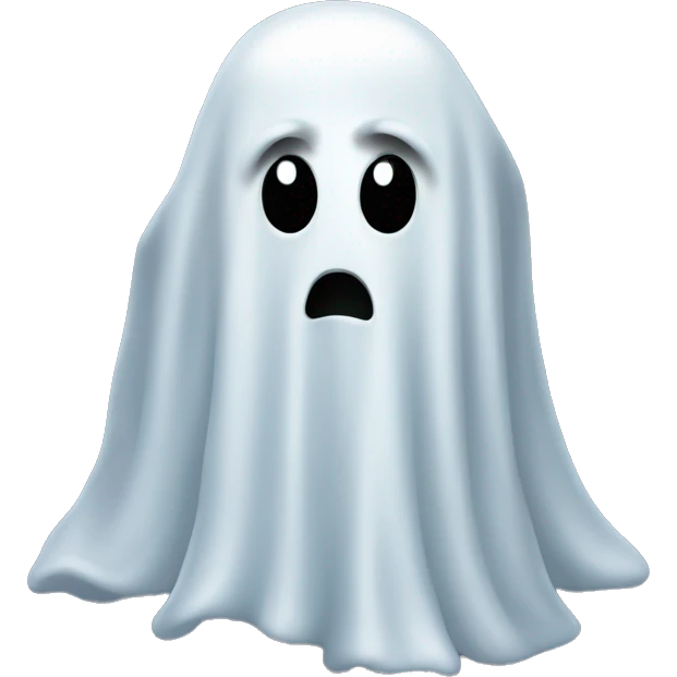 ghost with no sign emoji