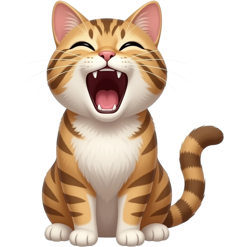 gato gritando emoji