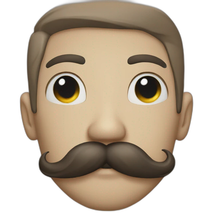 salute the mustache emoji