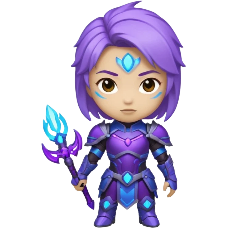 i want to create an emoji of kaisa from league of legends with the chibi style emoji