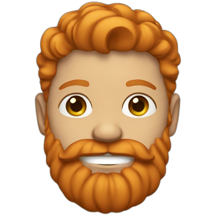ginger man with beard emoji