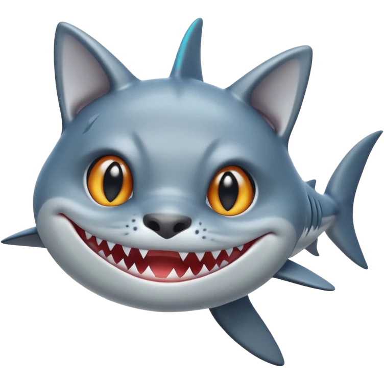 shark x cat emoji