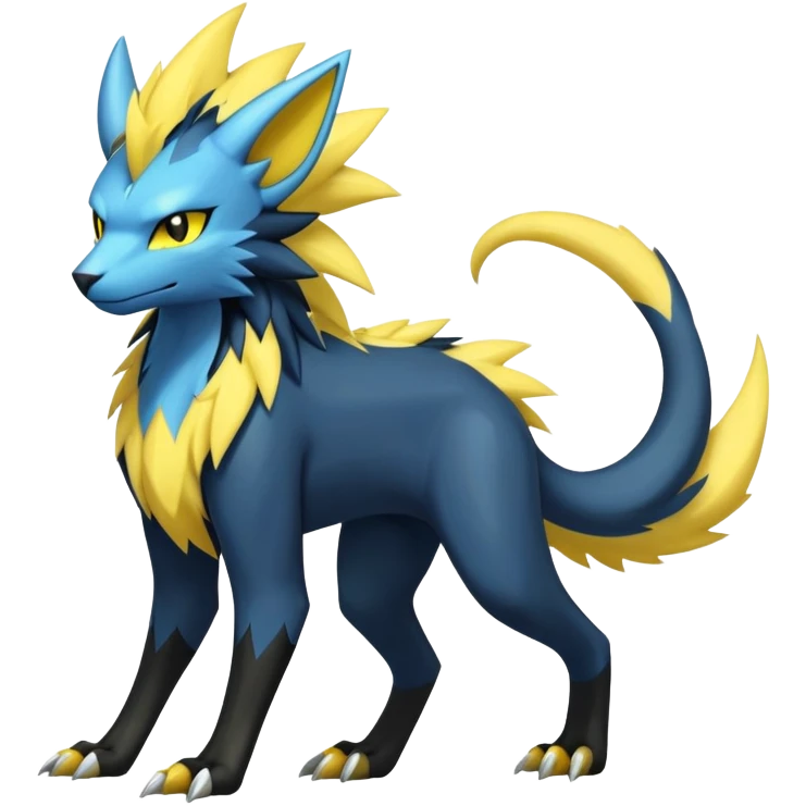 Manectric-Luxray-Draco-Fakémon-hybrid-creature (full body), 4 legs emoji