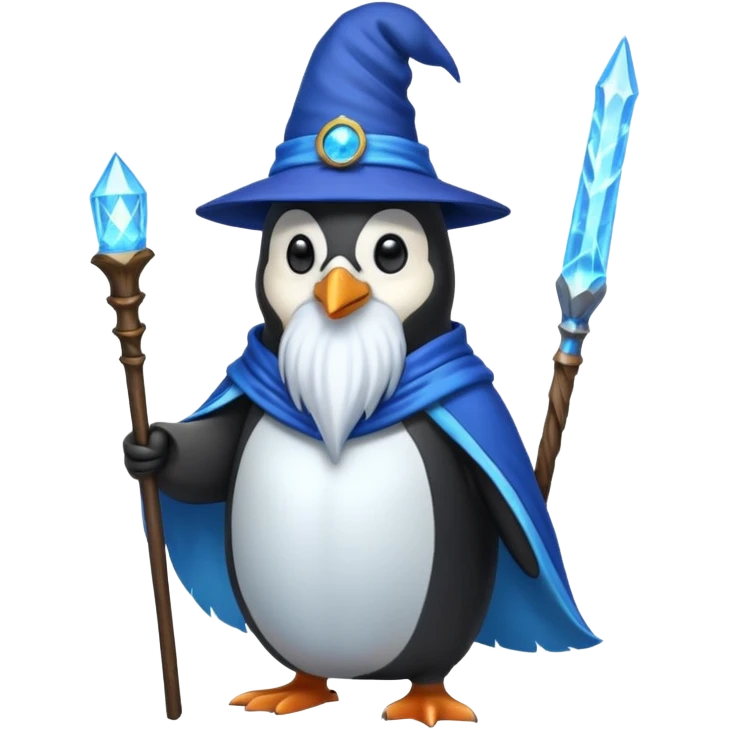 Penguin Wizard emoji