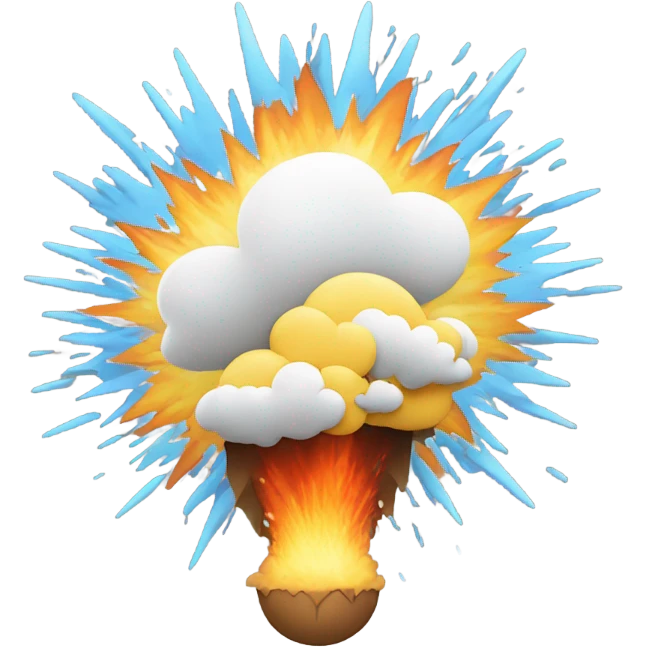 Salesforce logo exploding emoji