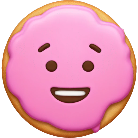 pink cookie instead of body emoji