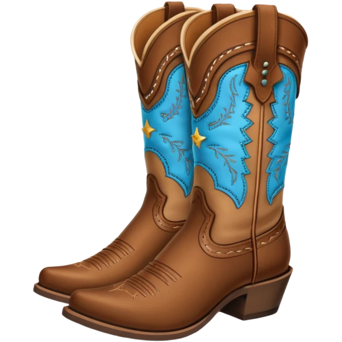 Brown Cowgirl boots  emoji
