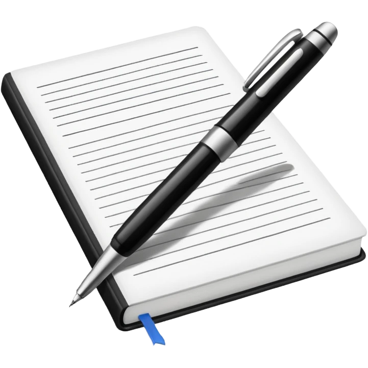 pen drawing a line in a textbook emoji