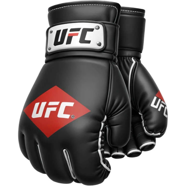 Black and white UFC Glove emoji