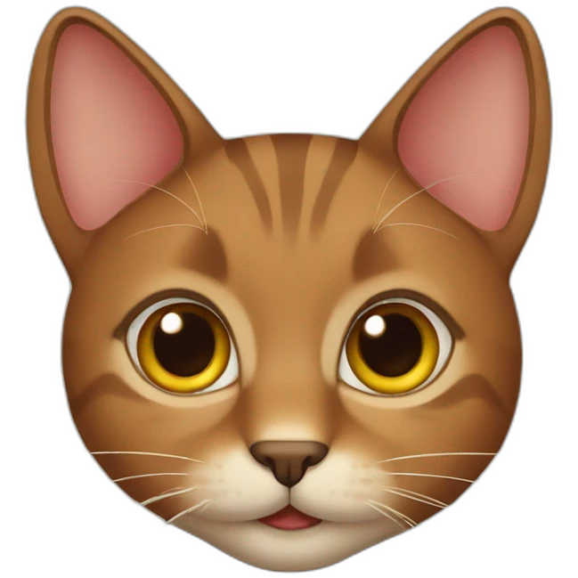 Brown cat emoji