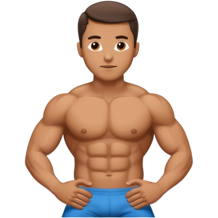 man doing abdominals emoji