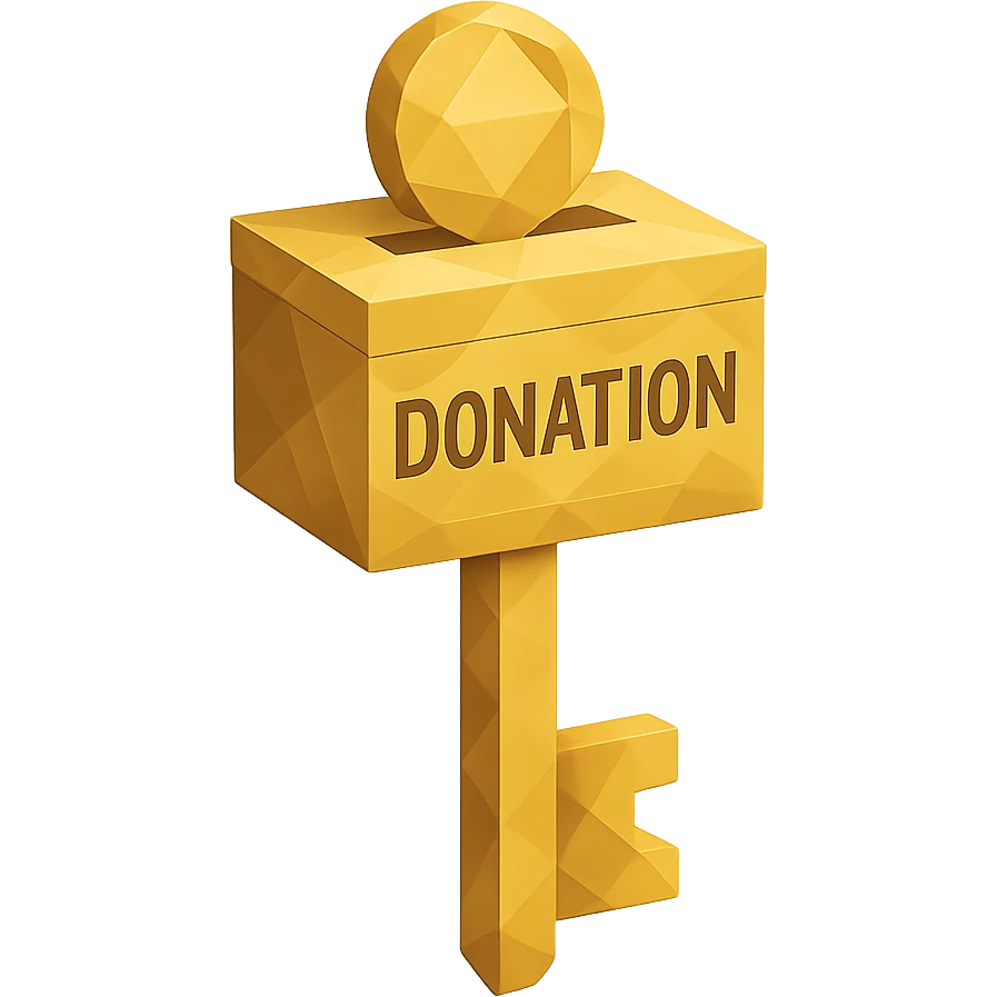 key for donation case emoji