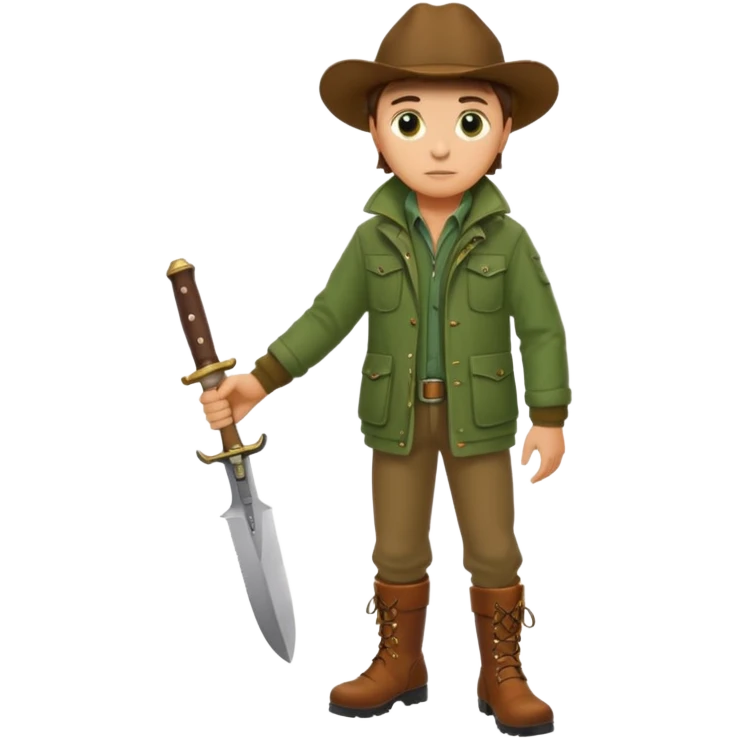 Classic hunter image, without holding a gun emoji