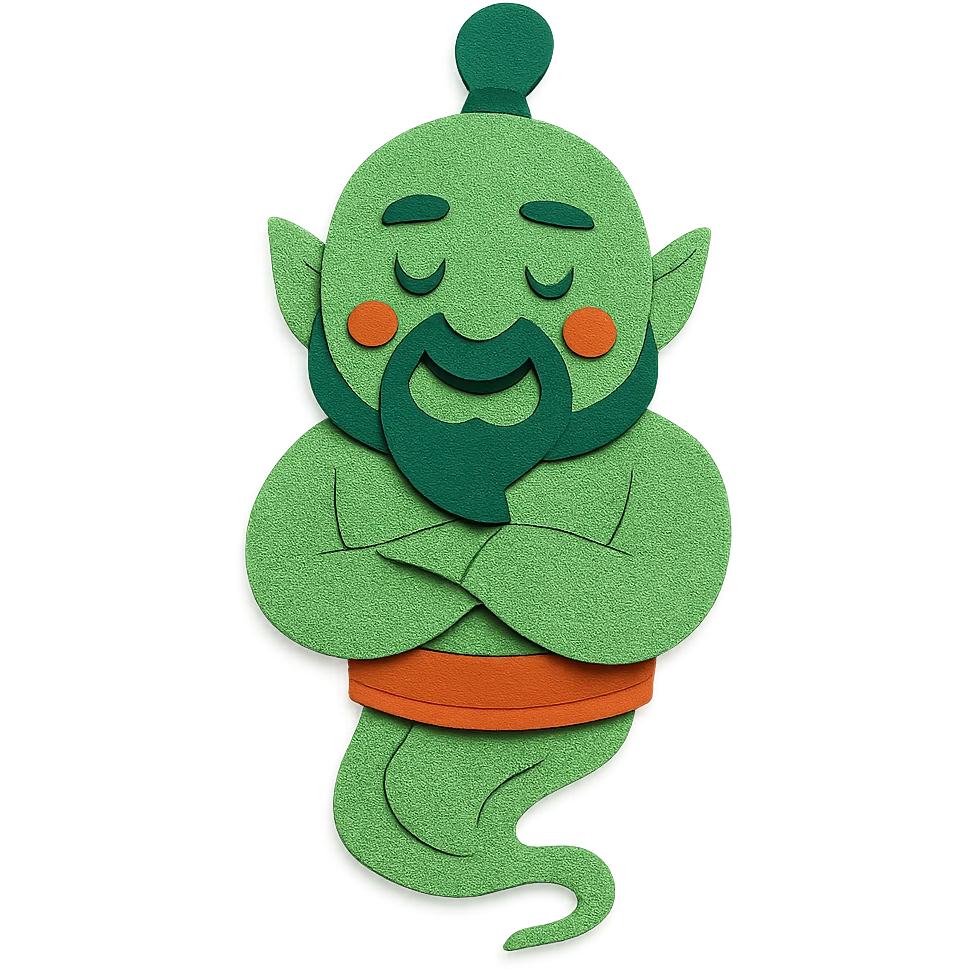 green genie emoji