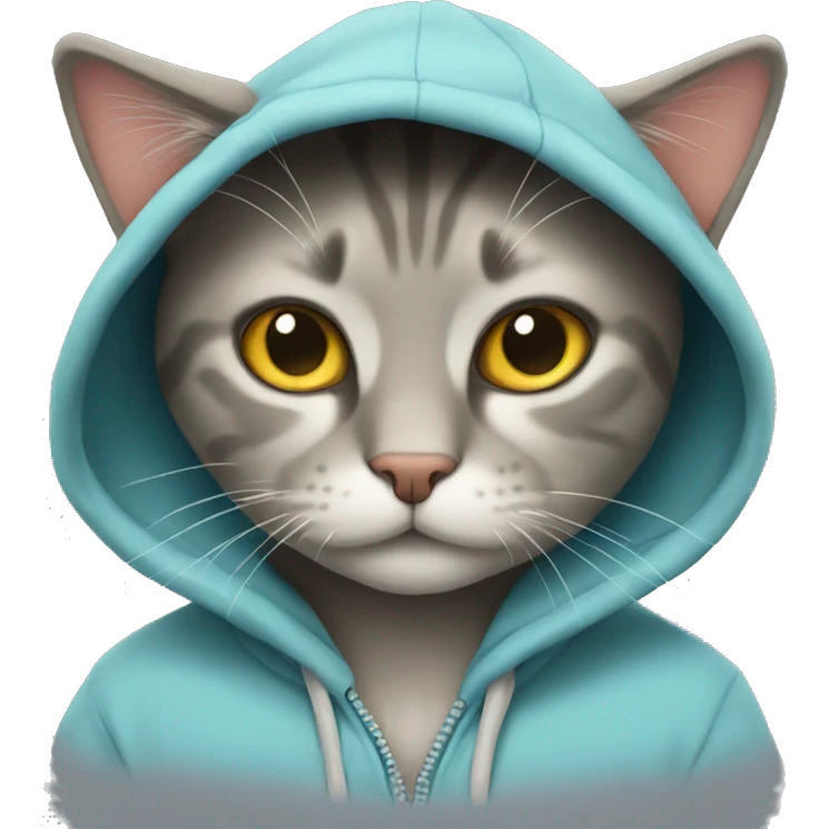 Cat in Hoodie  emoji
