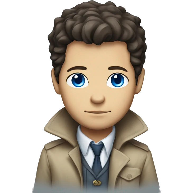 Castiel from supernatural with blue eyes  emoji