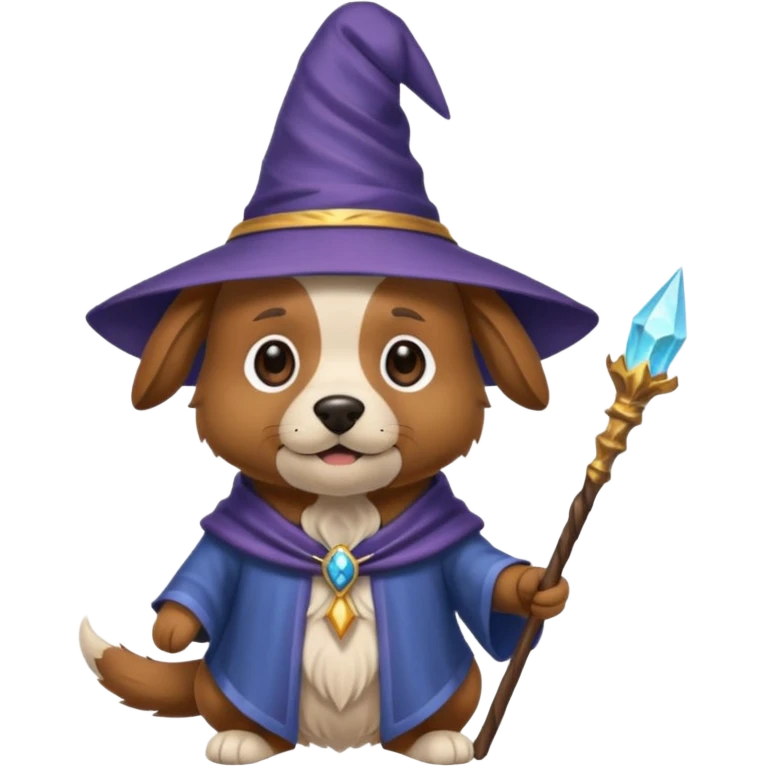 Dog wizard emoji
