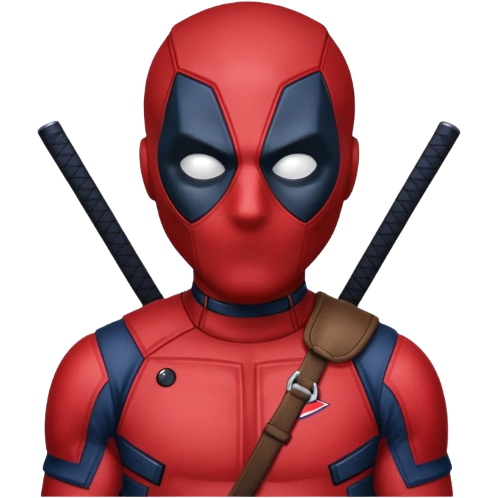 Deadpool with the New England Patriots emoji