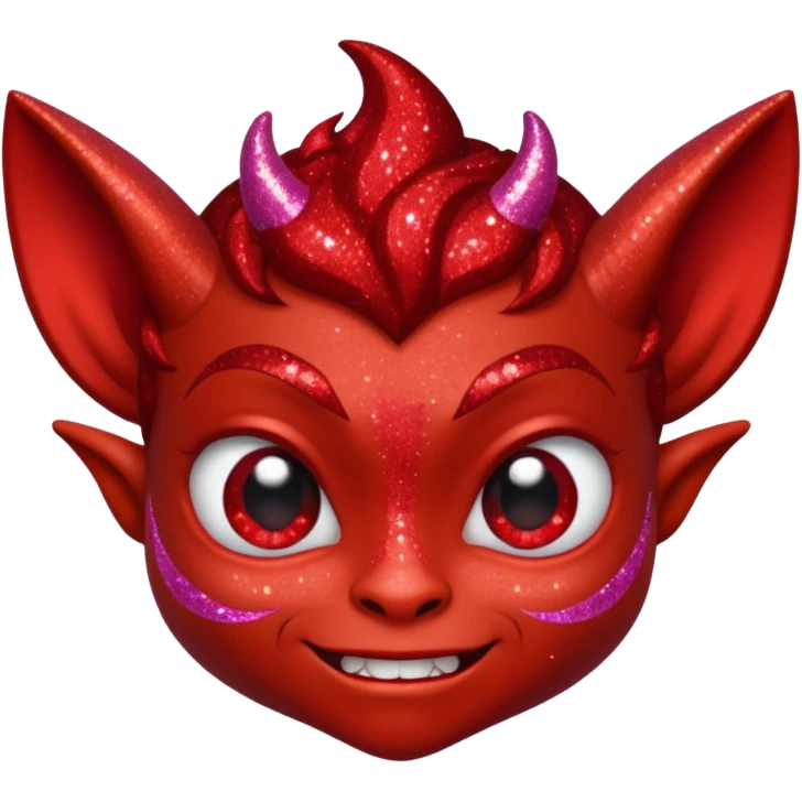 red glitter imp emoji
