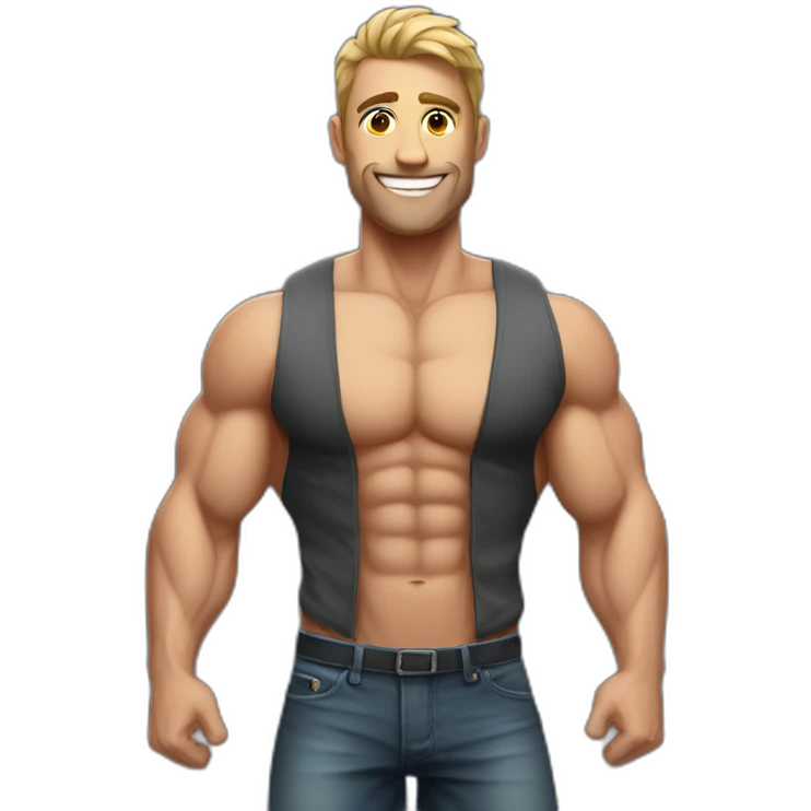 sexy muscle man emoji