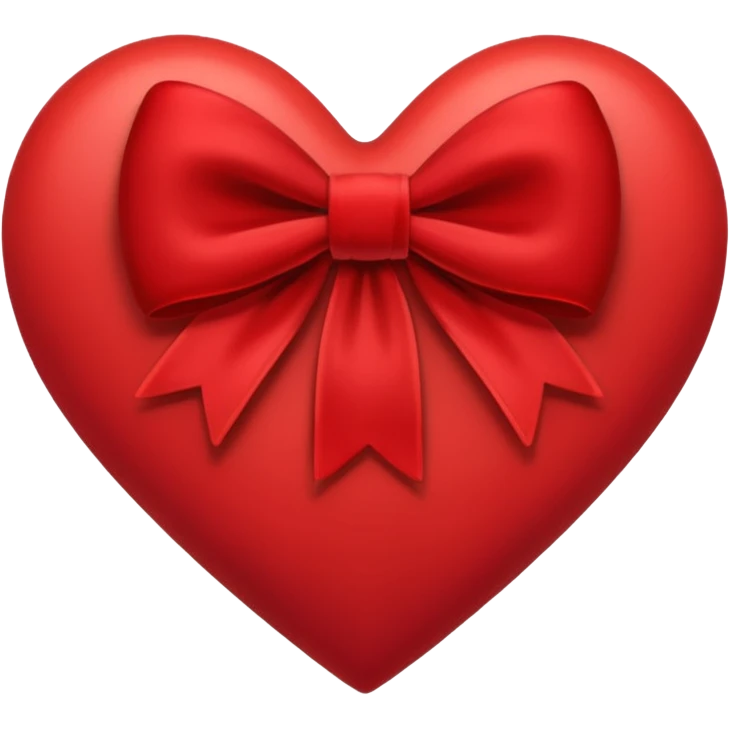 heart with a velvet bow emoji