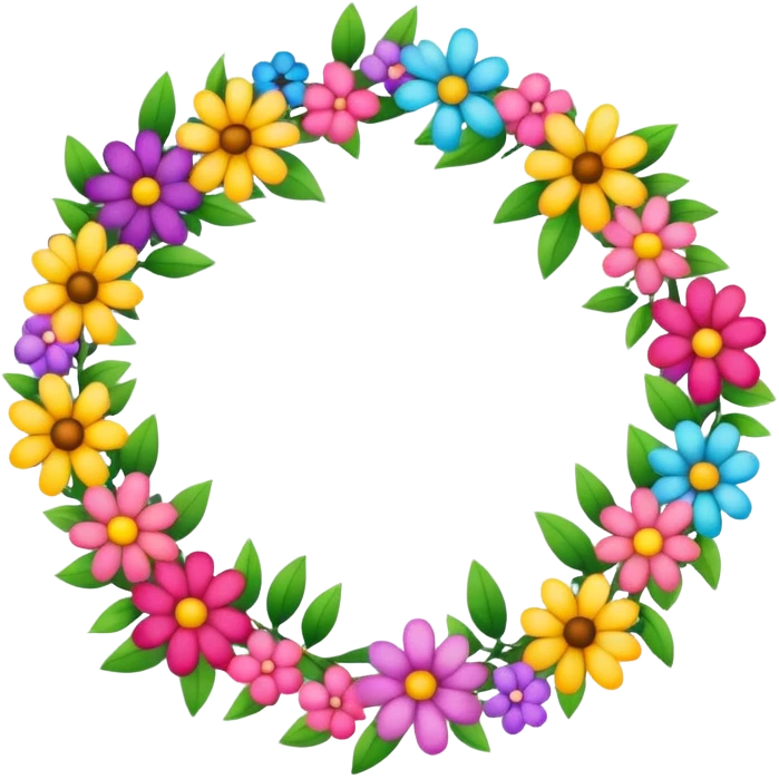 Flower garland  emoji