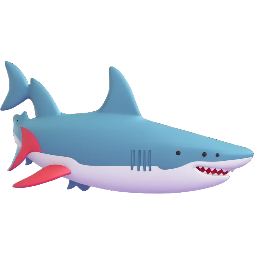 shark-shaped sneaker emoji