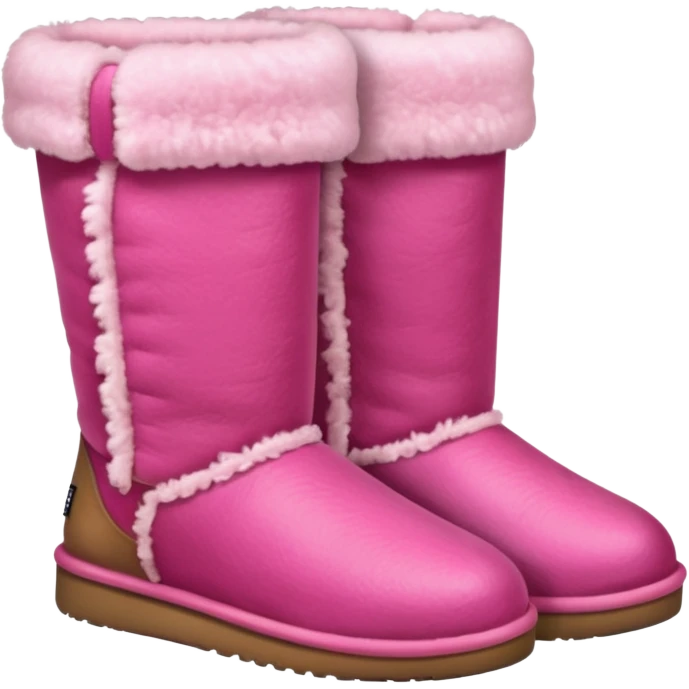 Pink ugg emoji