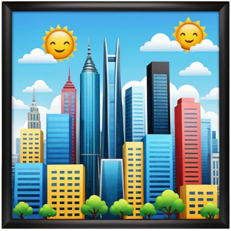 beautiful modern city emoji png emoji
