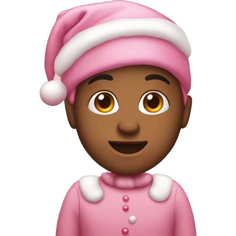 Cute pink Christmas  emoji