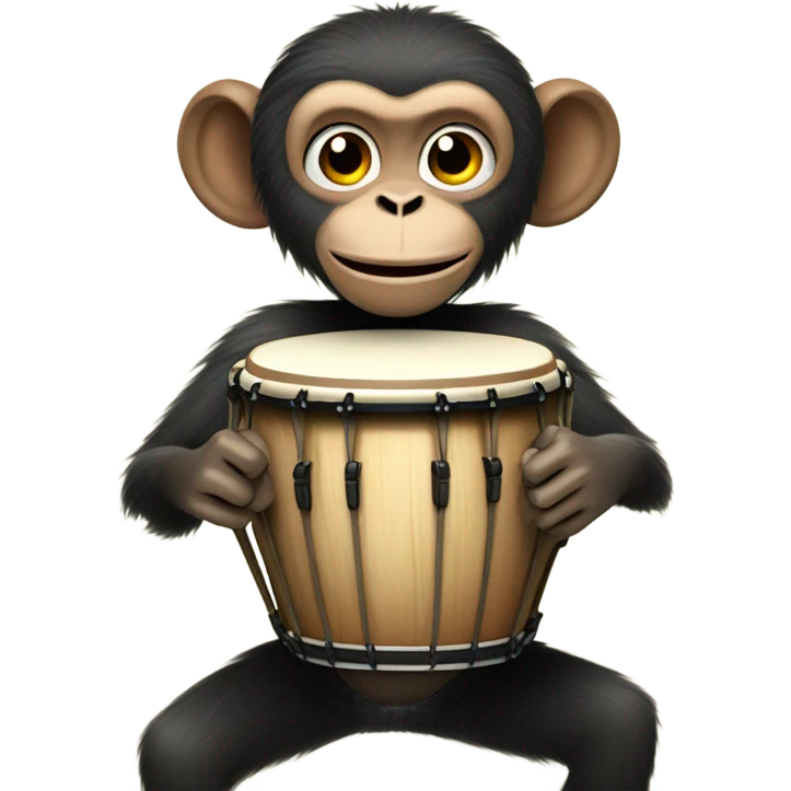 Monkey with bongos emoji