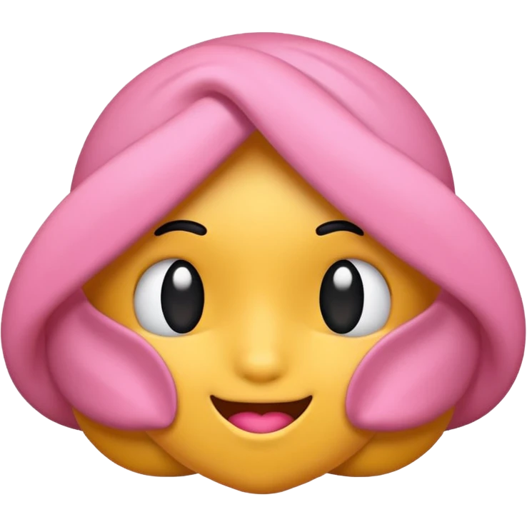 Roupão rosa emoji
