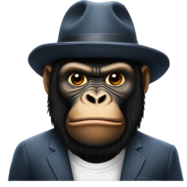 gorrila gangster emoji