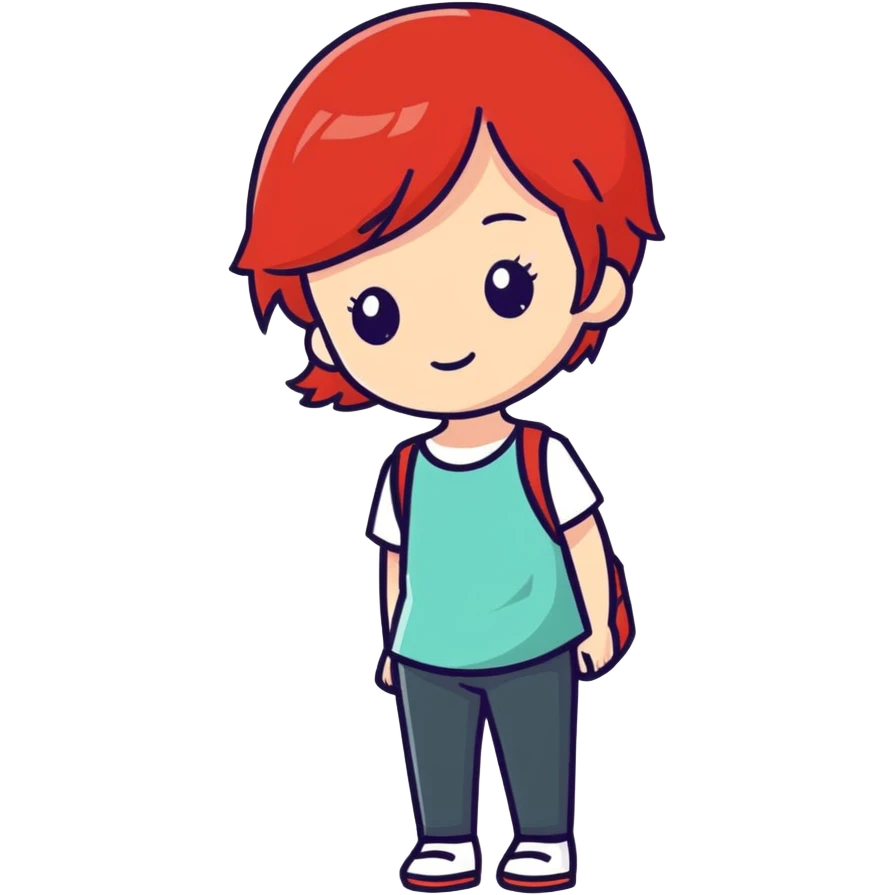 Girl with a red hair  emoji