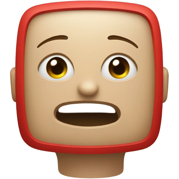 A red square displaying text that reads '123' emoji