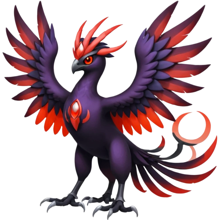 Braviary-Yveltal-Lunala-Fakémon-hybrid-creature (full body)  emoji