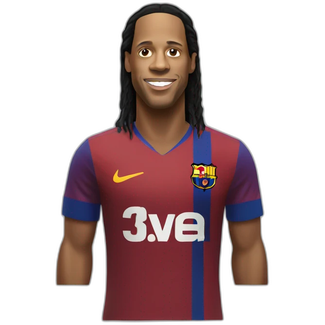ronaldinho realistic football player emoji